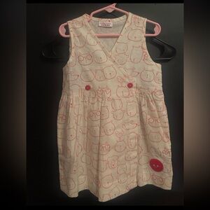 Smiling button dress